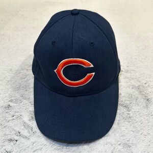 NFL Chicago Bears Navy Blue Cap with Orange and White Logo